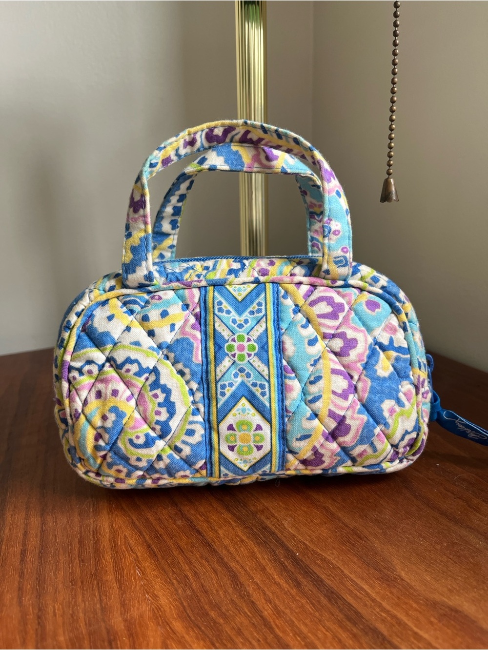 Vera Bradley Capri Blue Mini Handbag